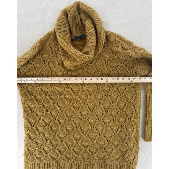 Elsamanda Italy Gold Mohair Sweater Cowl Neck Oversized Yellow S L - Picture 8 of 9
